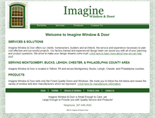 Tablet Screenshot of imaginewindow.com